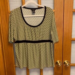 EUC George Geometric Patterned Blouse